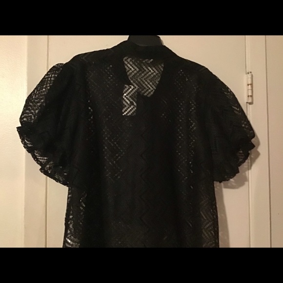 Black lace Shirt - Picture 5 of 6